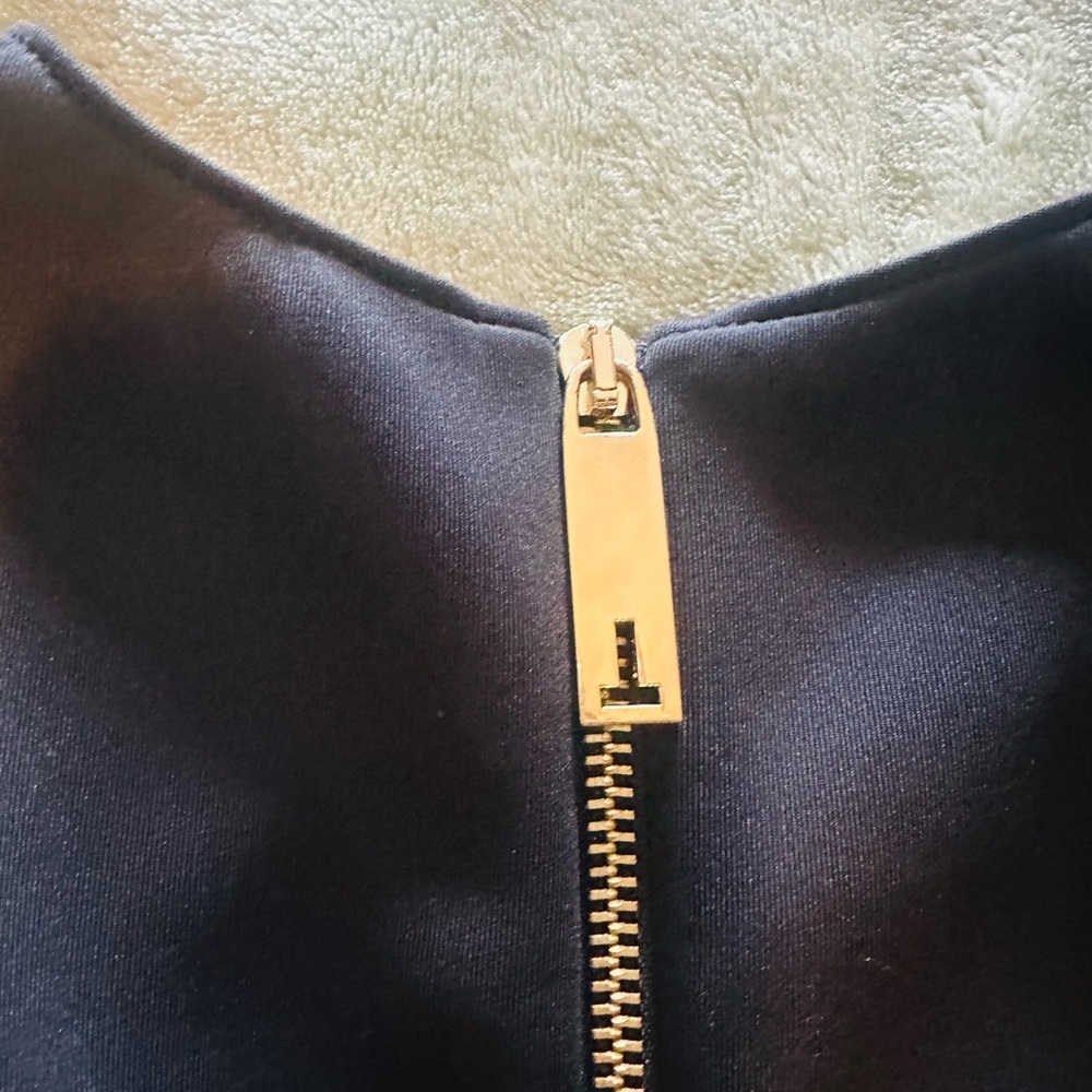Ted Baker skater flare Dress SIZE 1 Black Fit Flare Midi Sleeveless Stretch NWOT - Picture 6 of 9
